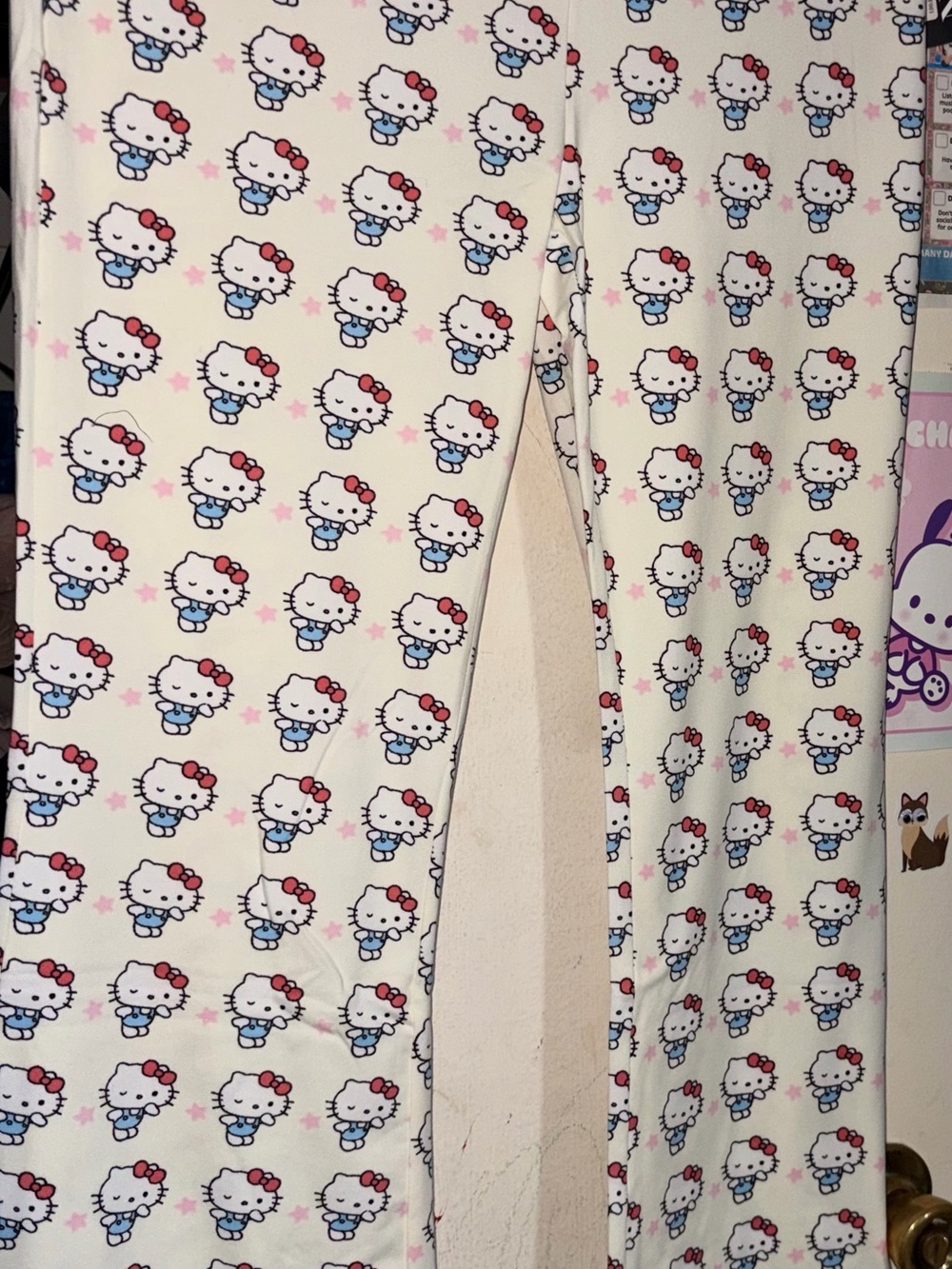 Hello Kitty Cream Pink Sleep Pajama Set